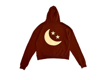 NSTLGIC BASIC BROWN HOODIE